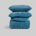 EDREDON JACQUARD IBAI AZUL KARAMELO
