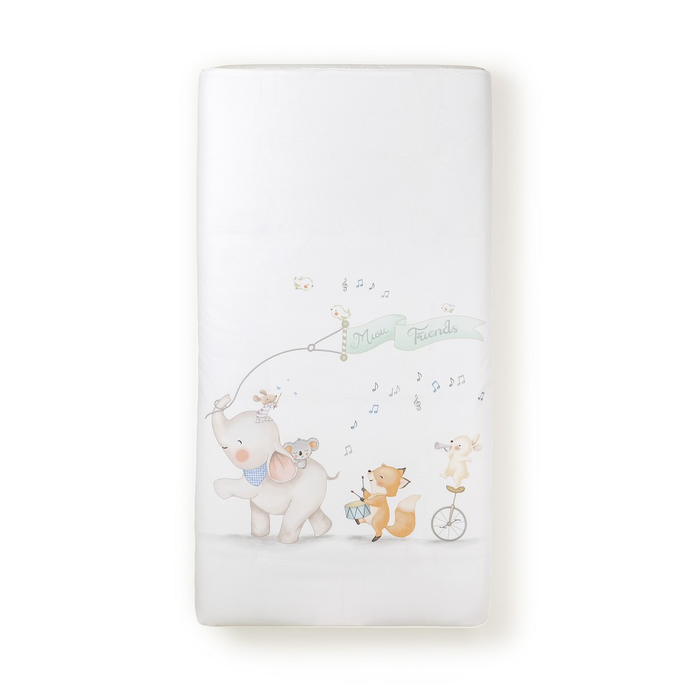 FUNDA NORDICA + ALMOHADA + CHICHONERA + RELLENO MOD MUSIC AND FRIENDS AZUL INTERBABY