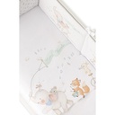 FUNDA NORDICA + ALMOHADA + CHICHONERA + RELLENO MOD MUSIC AND FRIENDS AZUL INTERBABY