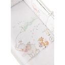 FUNDA NORDICA + ALMOHADA + CHICHONERA + RELLENO MOD MUSIC AND FRIENDS ROSA INTERBABY