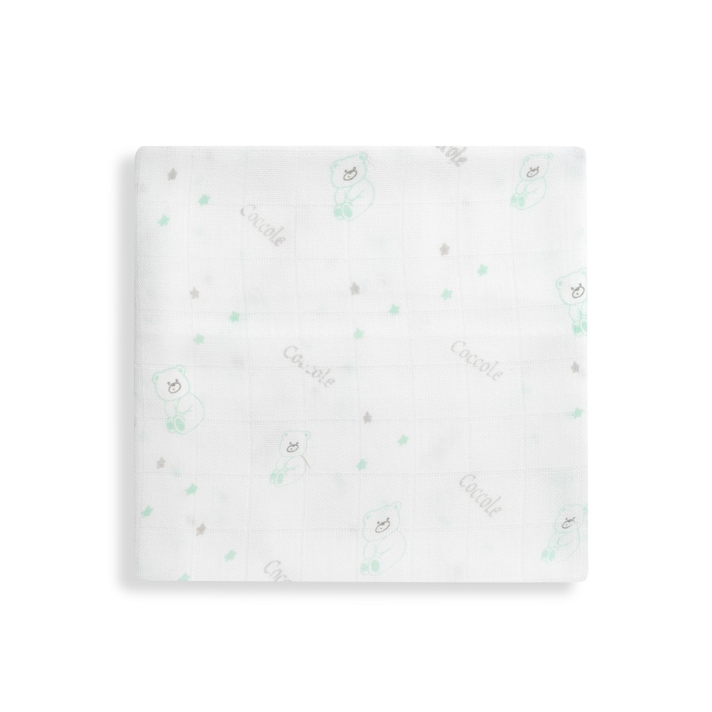 PACK 3 GASAS BAMBÚ 55X70 BEAR MENTA INTERBABY