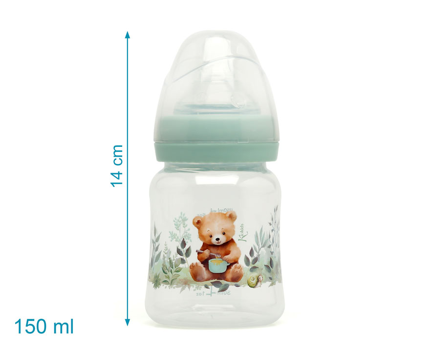 BIBERÓN 150ML SALVIA +0 MESES 3743 VERDE SAGE KIOKIDS
