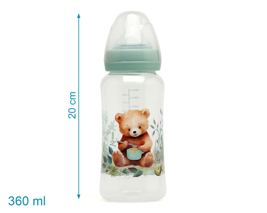 BIBERÓN 360ML SALVIA +6 MESES 3748 VERDE SAGE KIOKIDS