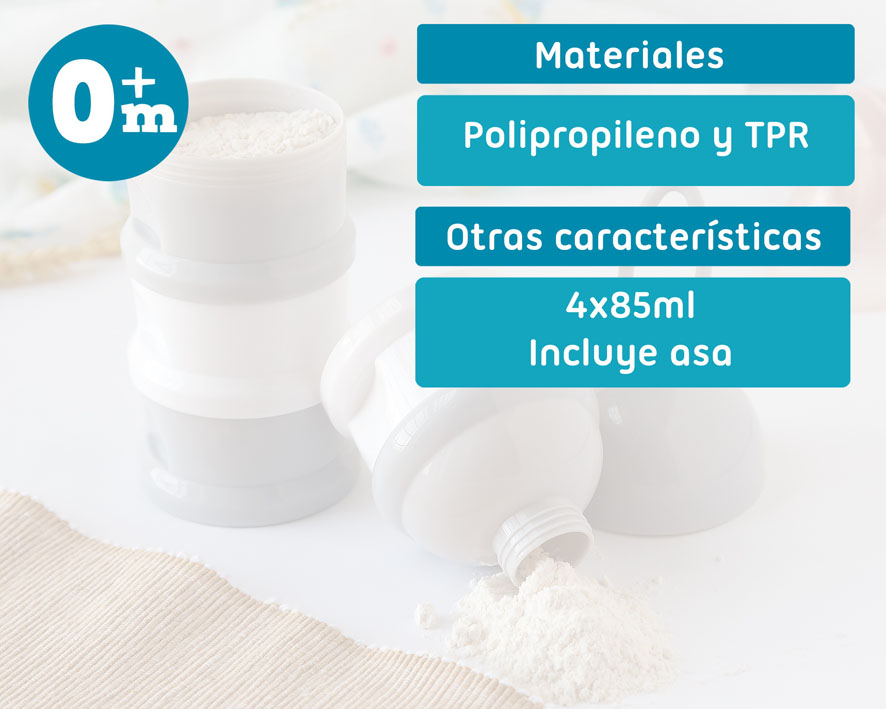 DOSIFICADOR LECHE EN POLVO APILABLE 3766 GRIS KIOKIDS