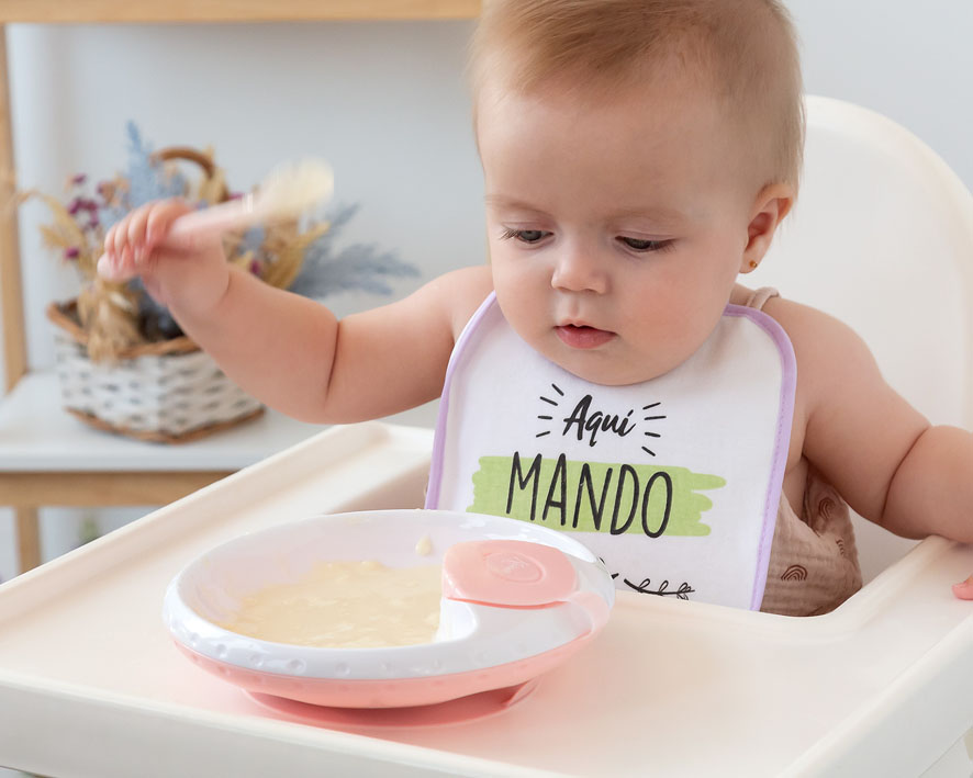 PLATO TÉRMICO CON VENTOSA ANTIVUELCO 17CM 3818 ROSA KIOKIDS