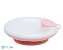PLATO TÉRMICO CON VENTOSA ANTIVUELCO 17CM 3818 ROSA KIOKIDS
