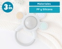 MORDEDOR SONAJERO DE SILICONA 4158 GRIS KIOKIDS