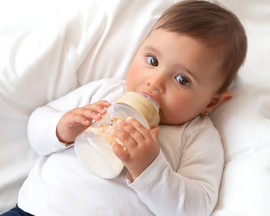 BIBERÓN 150ML CIERVO +0 MESES 4213 BEIGE KIOKIDS
