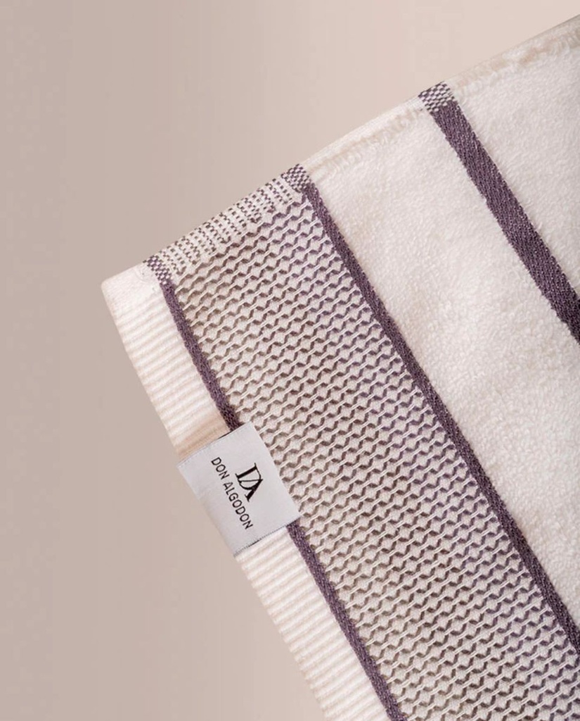 JUEGO DE TOALLAS JACQUARD ARET BLANCO DON ALGODÓN