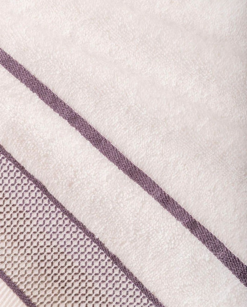 JUEGO DE TOALLAS JACQUARD ARET BLANCO DON ALGODÓN