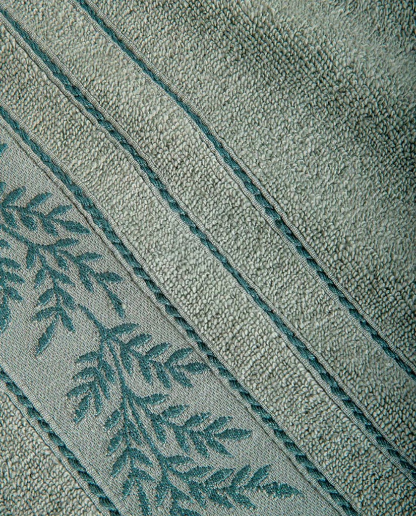 JUEGO DE TOALLAS JACQUARD YEUDI VERDE DON ALGODÓN