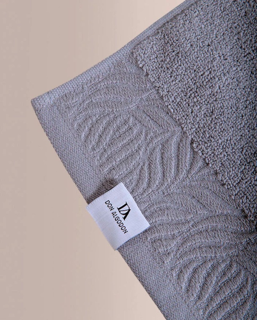 JUEGO DE TOALLAS JACQUARD YARU AZUL DON ALGODÓN