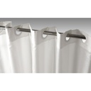 CORTINA DE BAÑO 180X200 POLYESTER LISA BLANCA STILIA