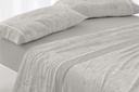 JUEGO DE SABANAS TELA 045 LAUREL BURRITO BLANCO