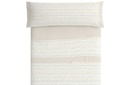 JUEGO DE SABANAS TELA 181 BEIGE BURRITO BLANCO
