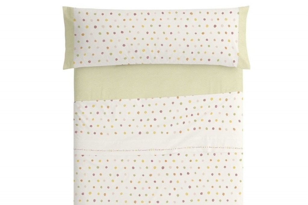 JUEGO DE SABANAS TELA 182 MULTICOLOR BURRITO BLANCO