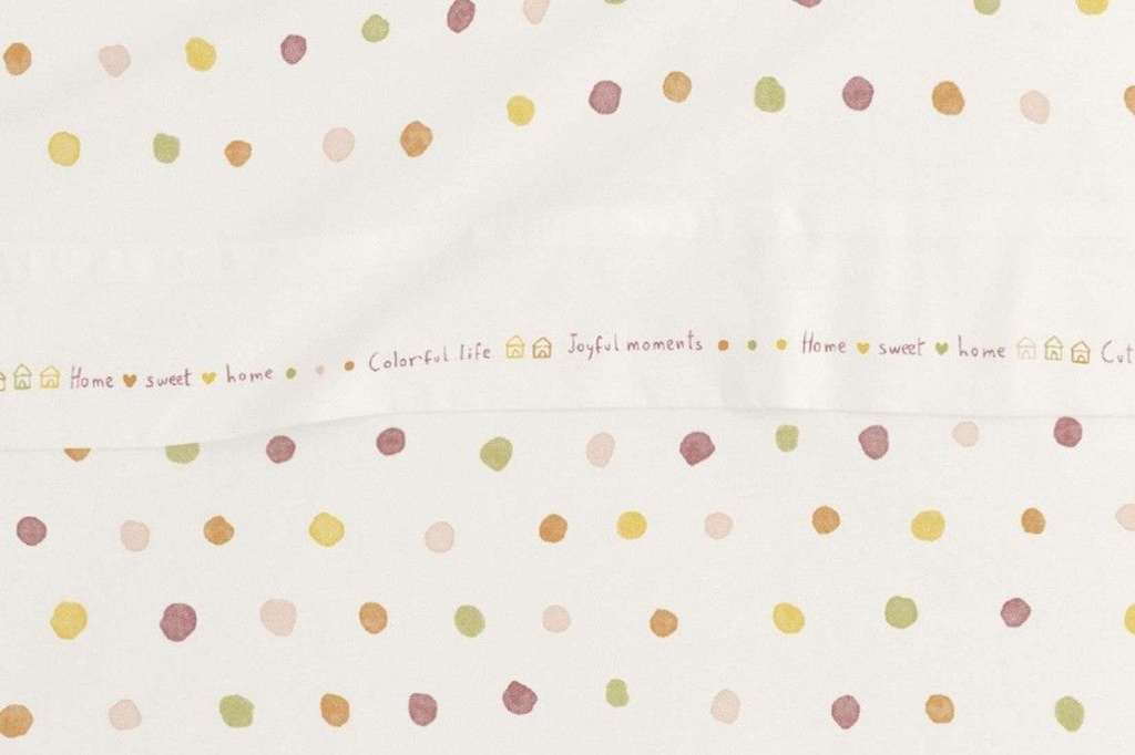 JUEGO DE SABANAS TELA 182 MULTICOLOR BURRITO BLANCO