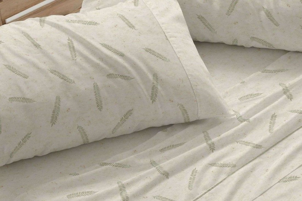 JUEGO DE SABANAS TELA 046 VERDE BURRITO BLANCO