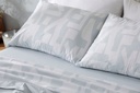 JUEGO DE SABANAS TELA 141 AZUL BURRITO BLANCO