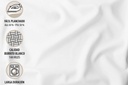 JUEGO DE SABANAS TELA 141 ARCILLA BURRITO BLANCO