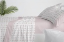 JUEGO DE SABANAS TELA 139 ROSA BURRITO BLANCO