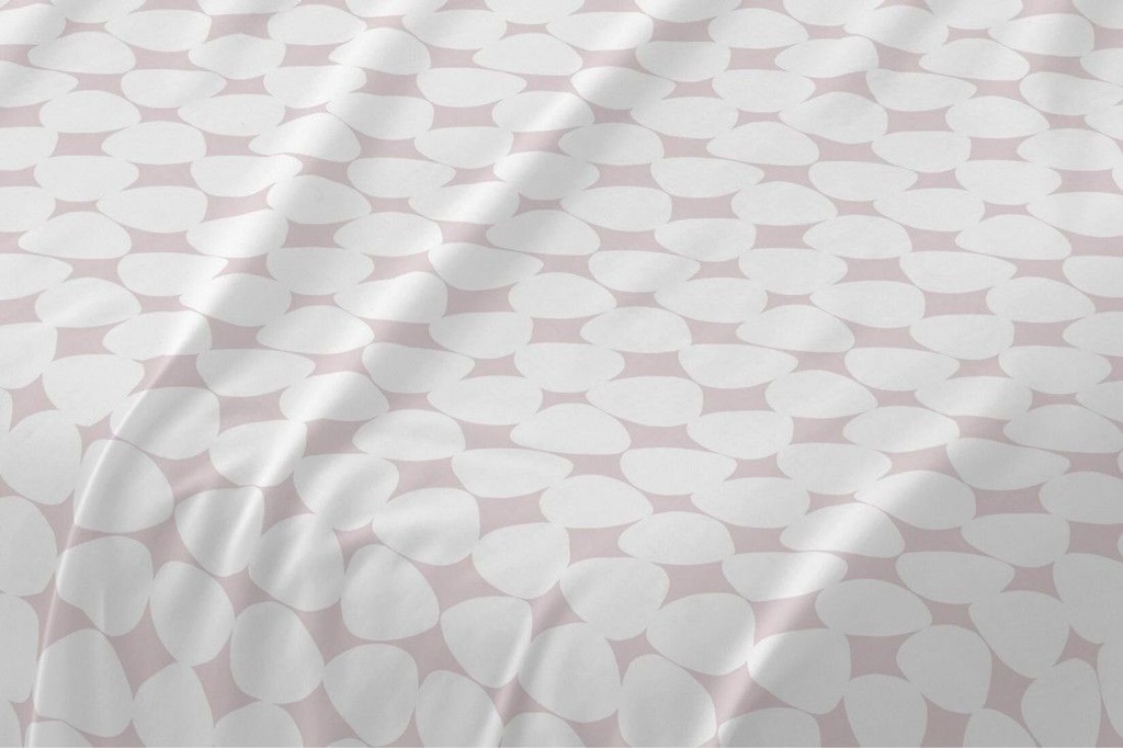 JUEGO DE SABANAS TELA 139 ROSA BURRITO BLANCO