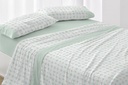 JUEGO DE SABANAS TELA 139 MENTA BURRITO BLANCO