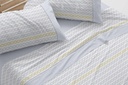 JUEGO DE SABANAS TELA 542 AZUL BURRITO BLANCO