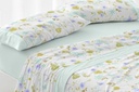 JUEGO DE SABANAS TELA 140 VERDE BURRITO BLANCO
