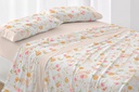 JUEGO DE SABANAS TELA 140 MELOCOTON BURRITO BLANCO