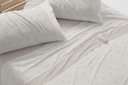 JUEGO DE SABANAS TELA DORVEL 871 BEIGE BURRITO BLANCO