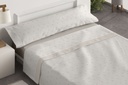 JUEGO DE SABANAS TELA DORVEL 871 BEIGE BURRITO BLANCO