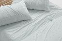 JUEGO DE SABANAS TELA DORVEL 871 TURQUESA BURRITO BLANCO