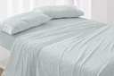 JUEGO DE SABANAS TELA DORVEL 871 TURQUESA BURRITO BLANCO