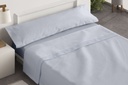JUEGO DE SABANAS TELA DORVEL 868 AZUL BURRITO BLANCO