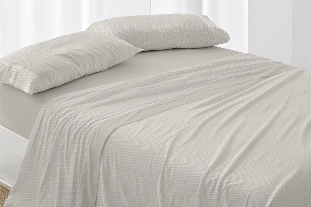 JUEGO DE SABANAS TELA DORVEL 868 LAUREL BURRITO BLANCO