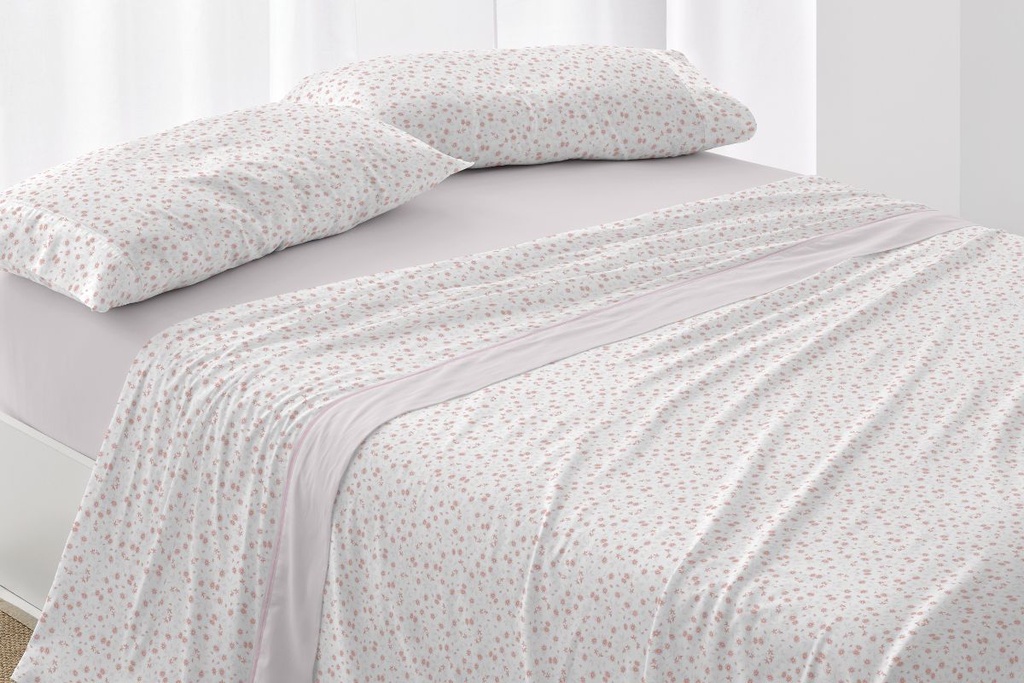 JUEGO DE SABANAS TELA DORVEL 869 NUDE BURRITO BLANCO