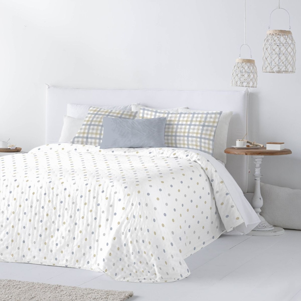 COLCHA IM BOUTI KRISTIN AZUL FUN&amp;DECO