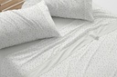 JUEGO DE SABANAS TELA DORVEL 869 VERDE BURRITO BLANCO