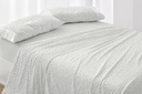 JUEGO DE SABANAS TELA DORVEL 869 VERDE BURRITO BLANCO