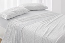 JUEGO DE SABANAS TELA DORVEL 869 GRIS BURRITO BLANCO