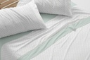 JUEGO DE SABANAS TELA DORVEL 873 VERDE BURRITO BLANCO