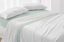 JUEGO DE SABANAS TELA DORVEL 873 VERDE BURRITO BLANCO