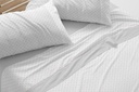 JUEGO DE SABANAS TELA DORVEL 873 GRIS BURRITO BLANCO