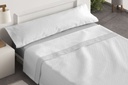 JUEGO DE SABANAS TELA DORVEL 873 GRIS BURRITO BLANCO