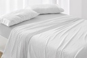 JUEGO DE SABANAS TELA DORVEL 873 GRIS BURRITO BLANCO
