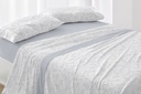 JUEGO DE SABANAS TELA DORVEL 870 AZUL BURRITO BLANCO