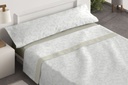 JUEGO DE SABANAS TELA DORVEL 870 VERDE BURRITO BLANCO