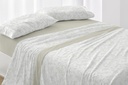 JUEGO DE SABANAS TELA DORVEL 870 VERDE BURRITO BLANCO