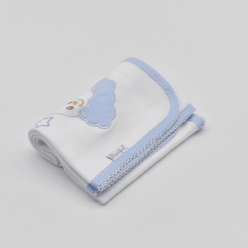 GASA F2 BORDADA LUNA 02 AZUL 65X65 MARTIFANEL